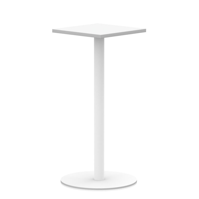 Italia Square Poseur Table White Leg - Image 9