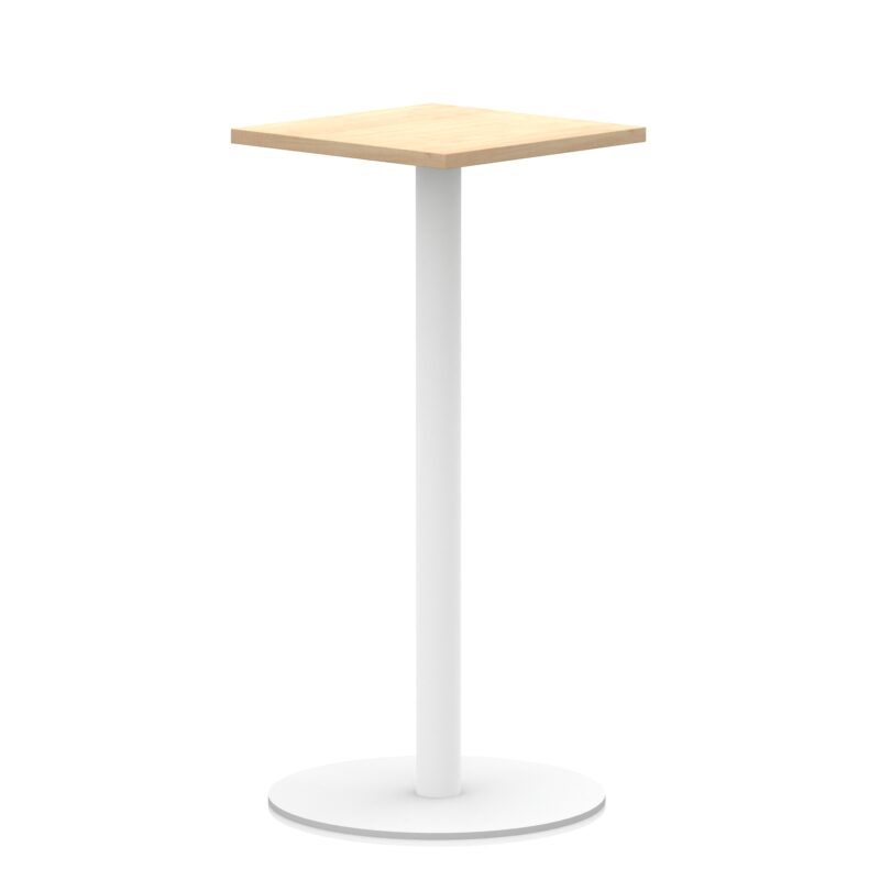 Italia Square Poseur Table White Leg - Image 10