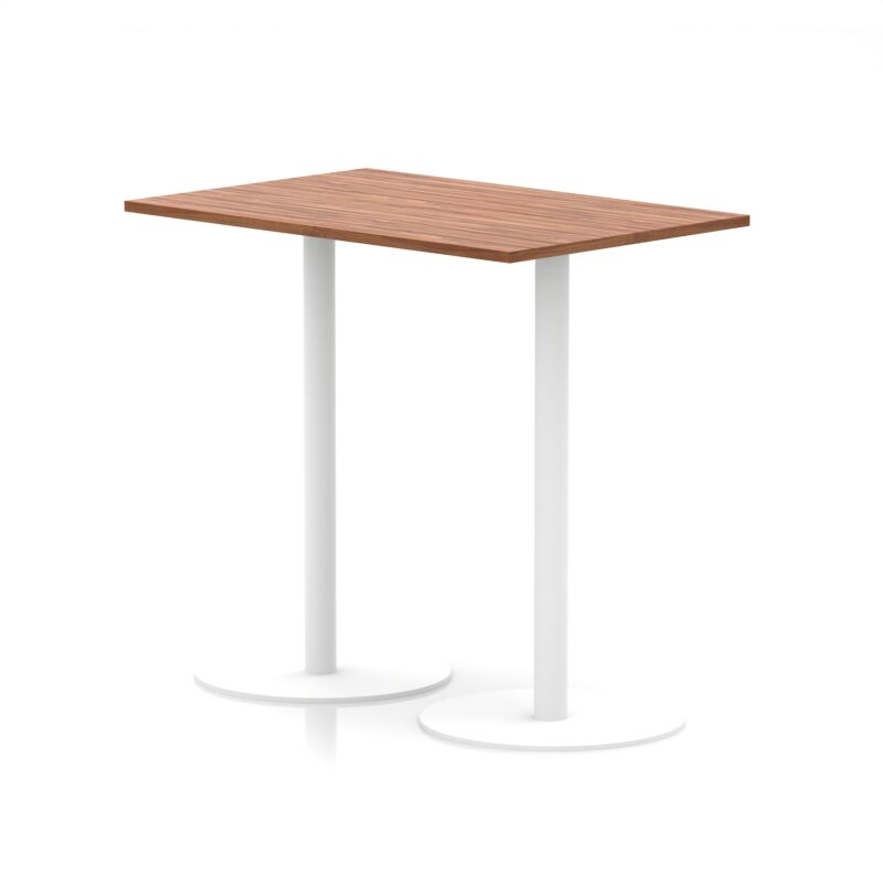 Italia Rectangular Poseur Table White Leg - Image 8