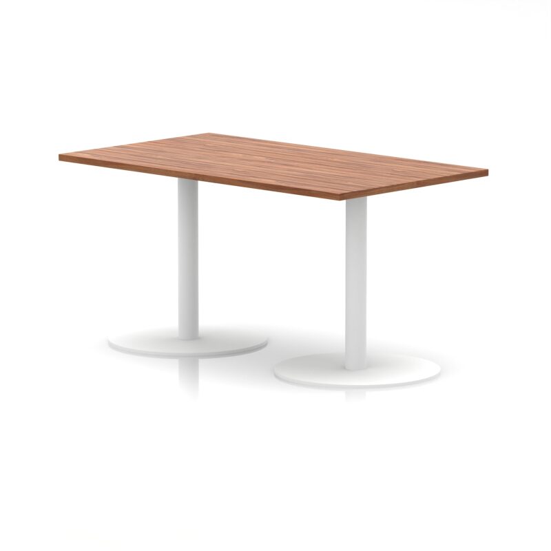 Italia Rectangular Poseur Table White Leg - Image 14