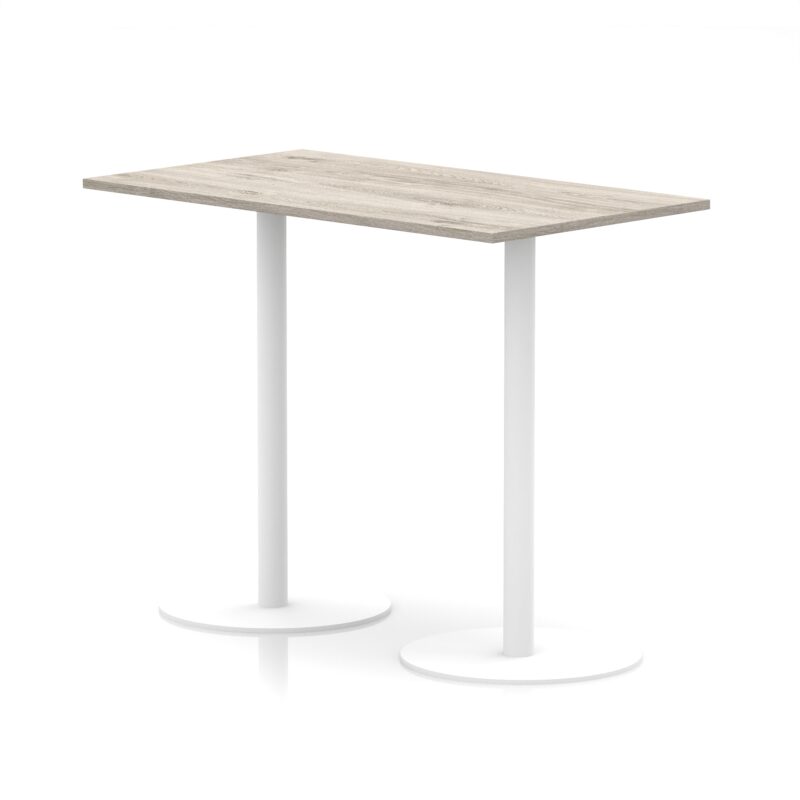 Italia Rectangular Poseur Table White Leg - Image 24