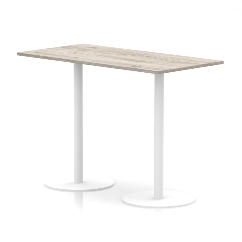 Italia Rectangular Poseur Table White Leg - Image 36