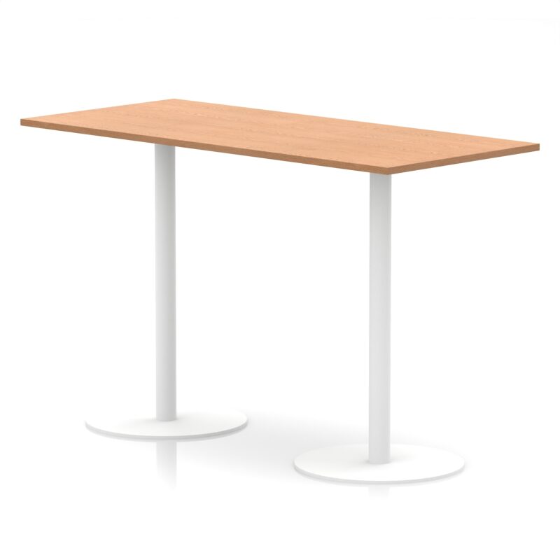Italia Rectangular Poseur Table White Leg - Image 47