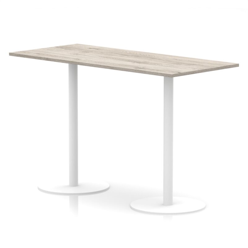 Italia Rectangular Poseur Table White Leg - Image 48