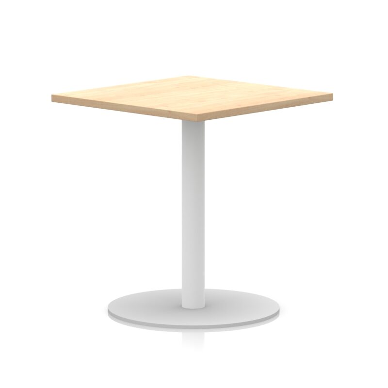 Italia Square Poseur Table White Leg - Image 16