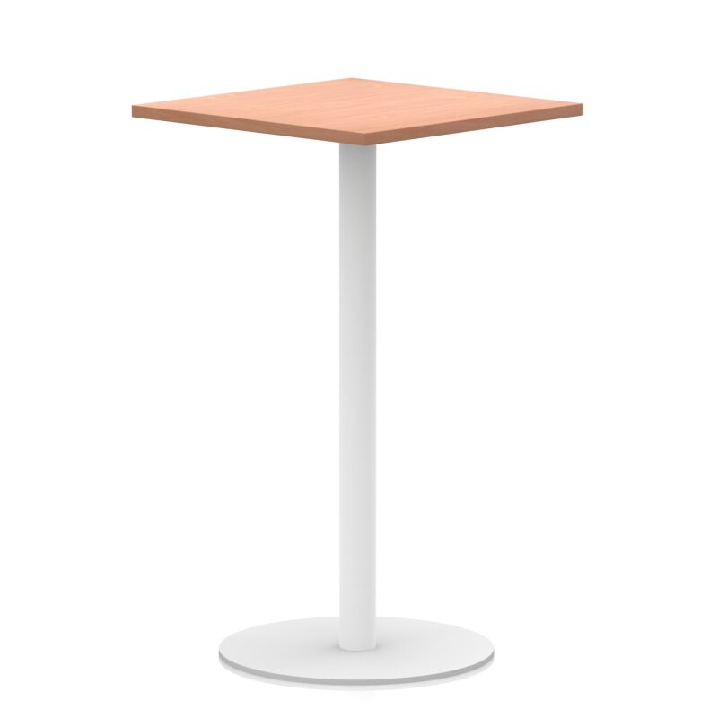 Italia Square Poseur Table White Leg - Image 19