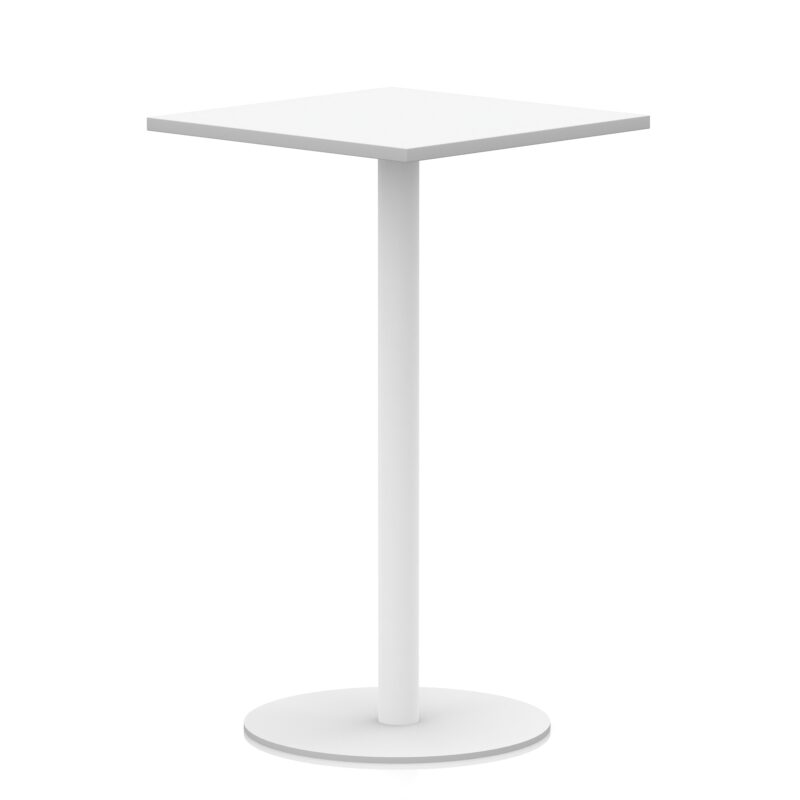 Italia Square Poseur Table White Leg - Image 21