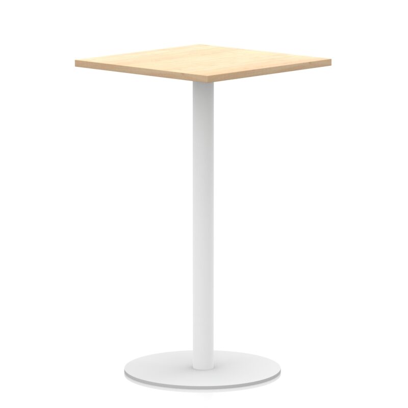 Italia Square Poseur Table White Leg - Image 22