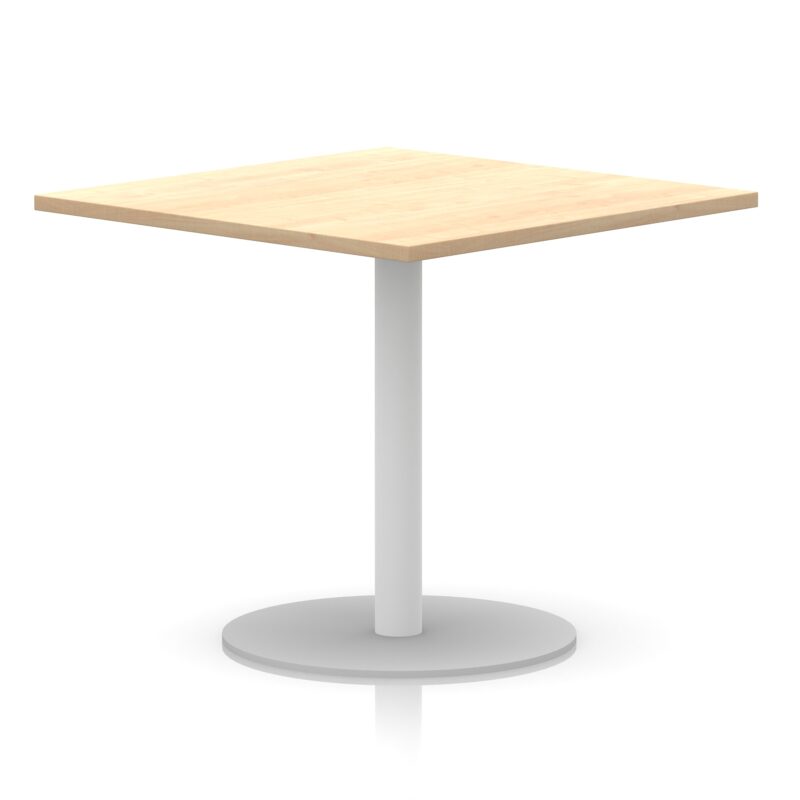 Italia Square Poseur Table White Leg - Image 28
