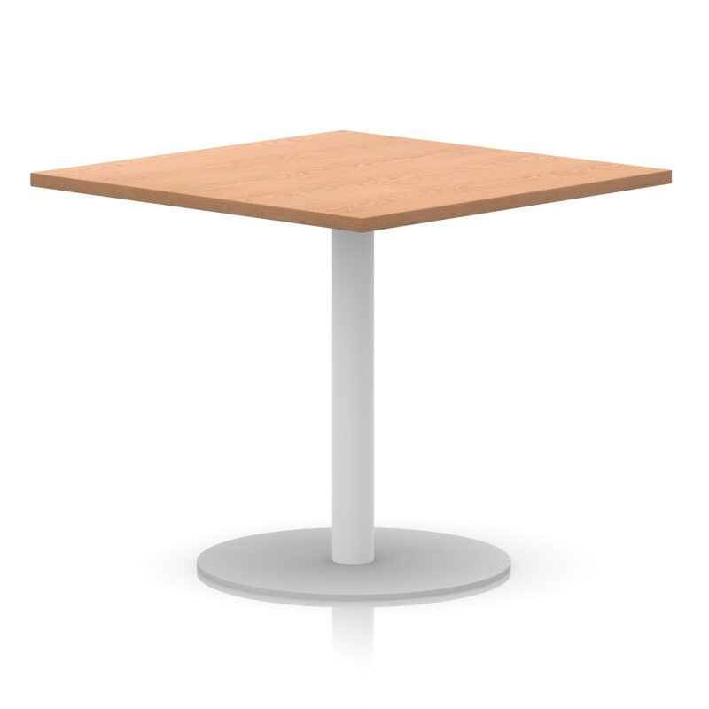 Italia Square Poseur Table White Leg - Image 29