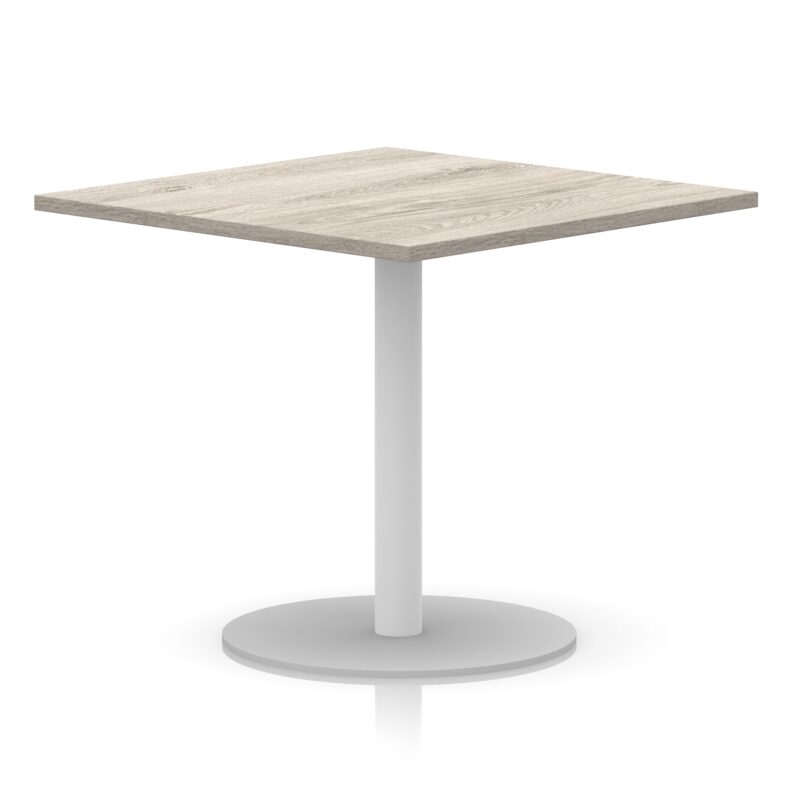 Italia Square Poseur Table White Leg - Image 30