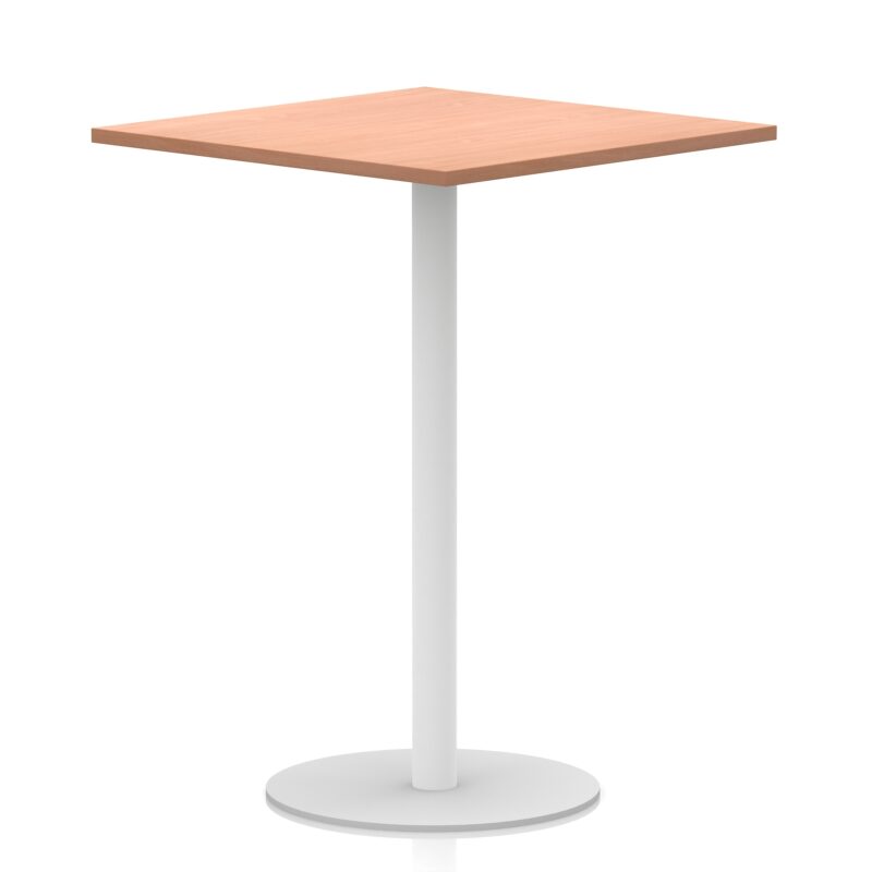 Italia Square Poseur Table White Leg - Image 31