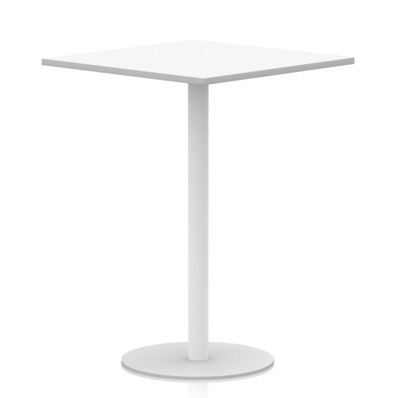 Italia Square Poseur Table White Leg - Image 33
