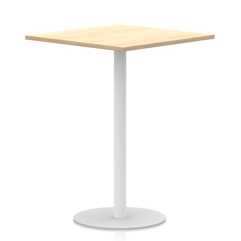 Italia Square Poseur Table White Leg - Image 34