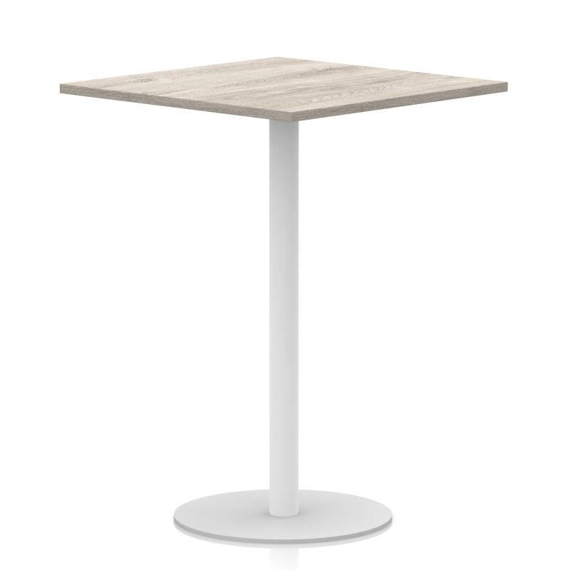 Italia Square Poseur Table White Leg - Image 36