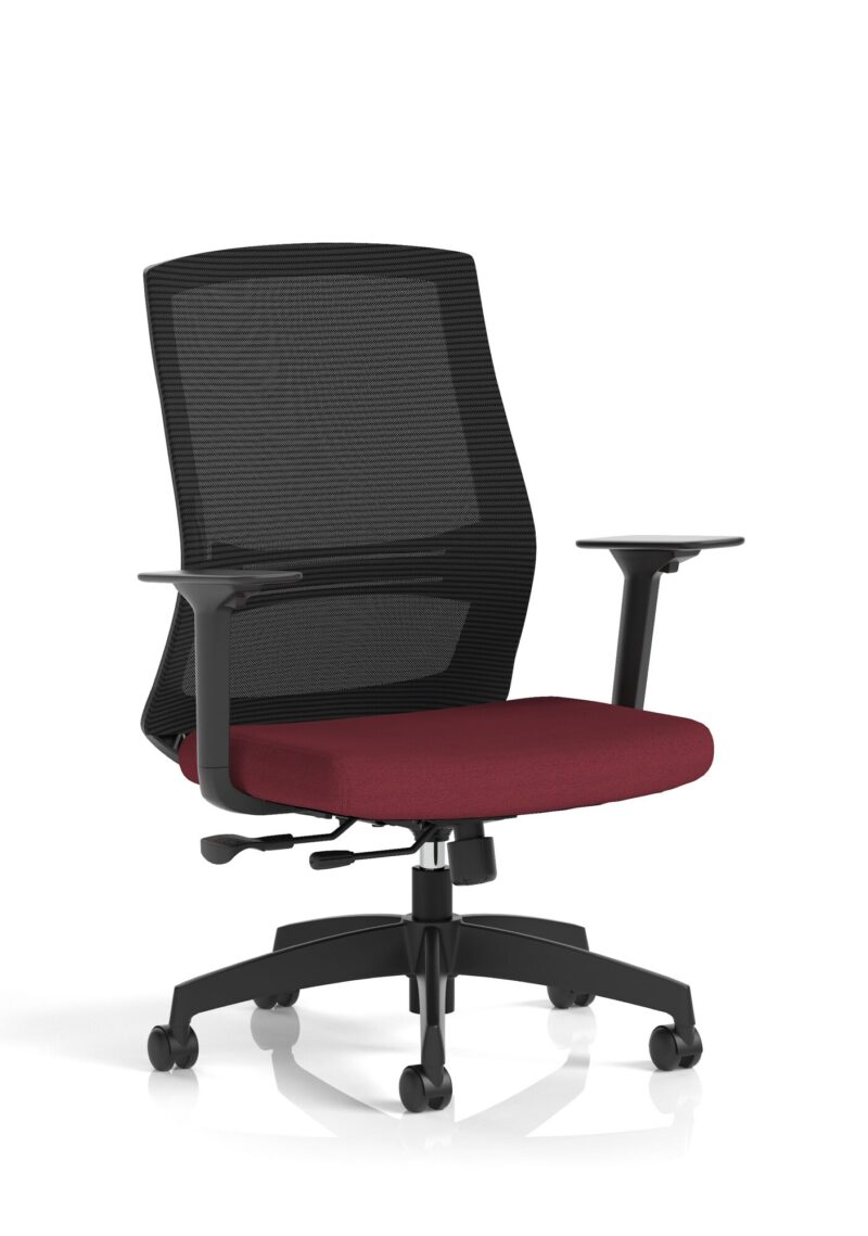 Ventra Mesh Back Task Operator Office Chair Height Adjustable Arms - Image 2