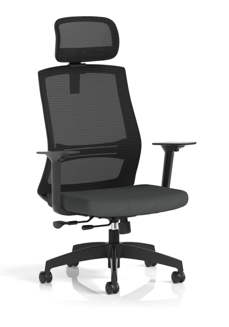 Ventra Mesh Back Task Operator Office Chair Height Adjustable Arms - Image 36