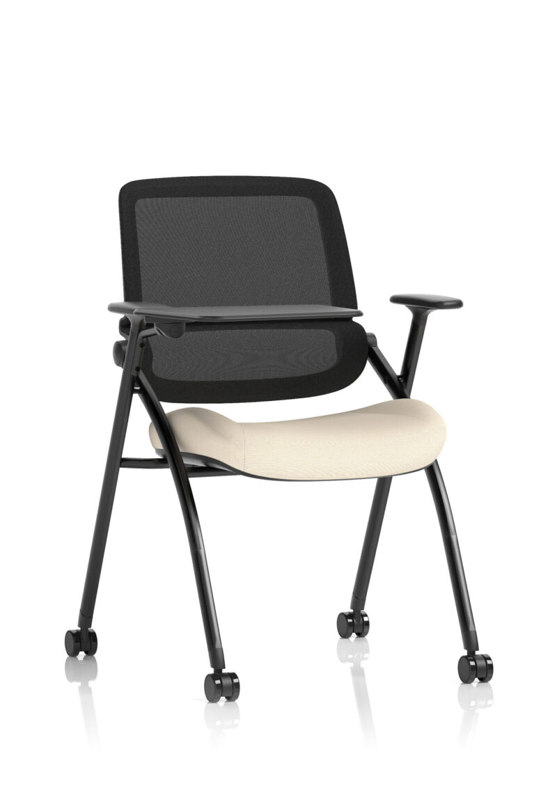 Capra Mesh Back Folding Office Training Chair With Sliding Arms - Image 39