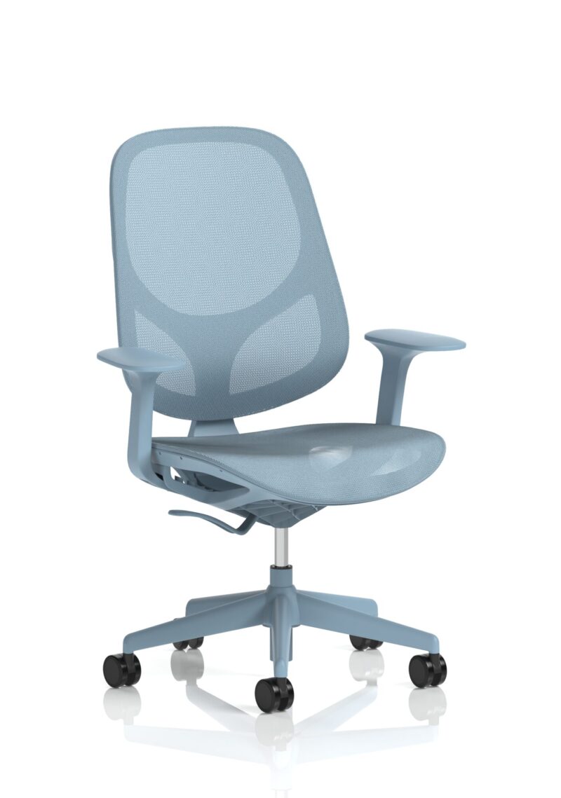 Tutti Mesh Medium Back Task Operator Office Chair with Arms - Image 2