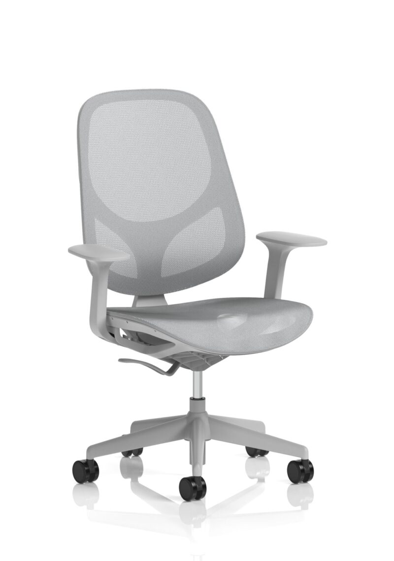 Tutti Mesh Medium Back Task Operator Office Chair with Arms - Image 4