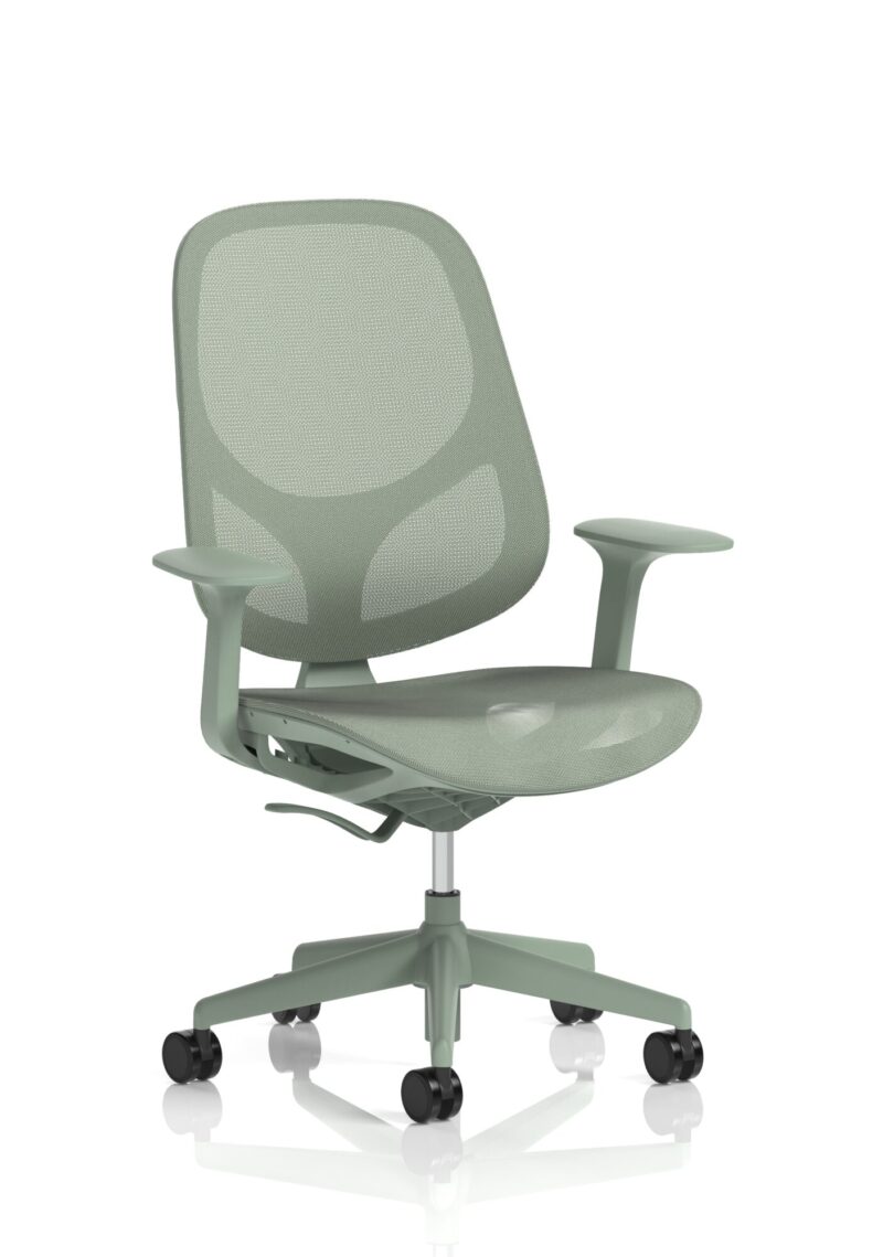 Tutti Mesh Medium Back Task Operator Office Chair with Arms - Image 5