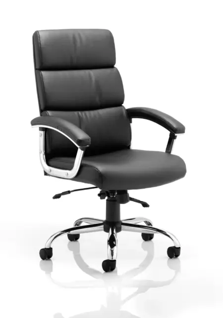 Desire High Back Leather Executive Office Chair with Arms