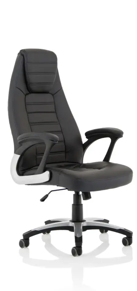 Metropolis High Back Black Leather Executive Office Chair